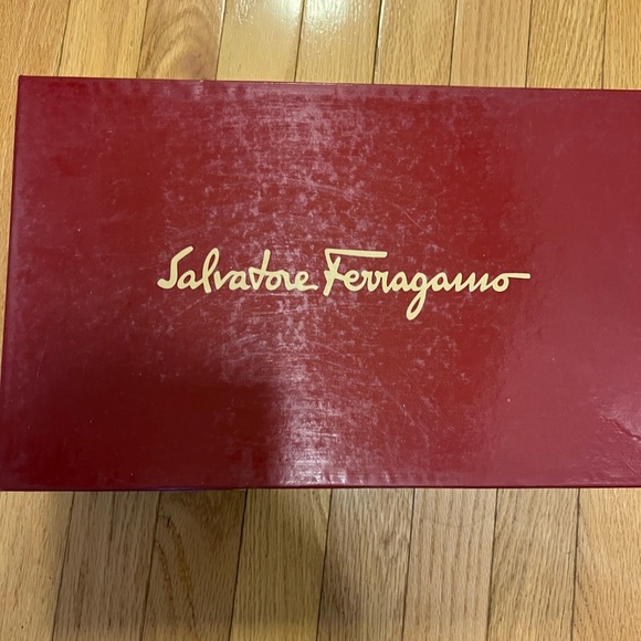 Salvatore Ferragamo Gobble Black 
Pebble Calf Dress Shoes - Picture 4 of 10